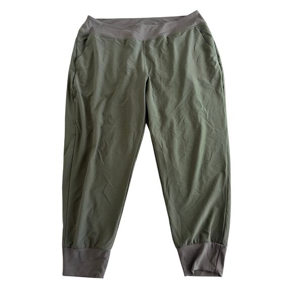 Patagonia Pants - Patagonia Women's Happy Hike Studio Pants Size XXL Green Hiking Outdoor Casual